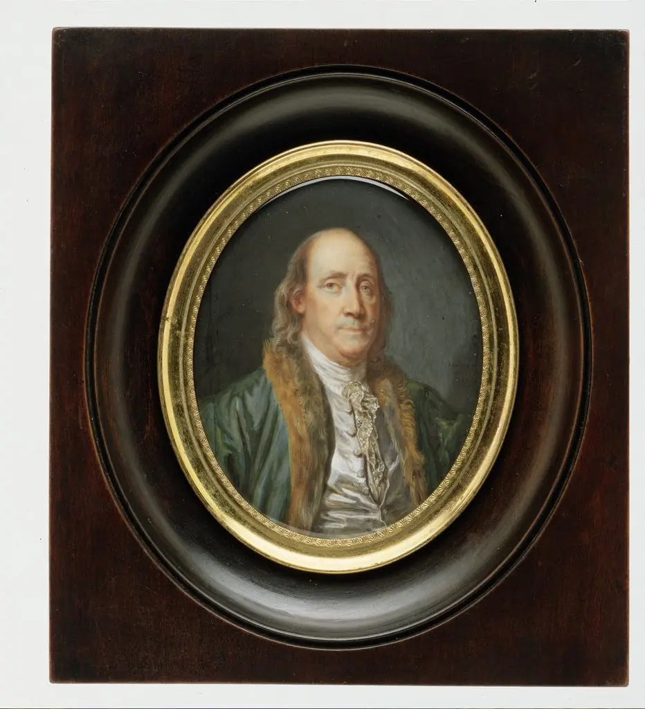 Benjamin Franklin (1706–1790), after a Painting by Greuze of 1777, by Charles Paul Jérôme de Bréa