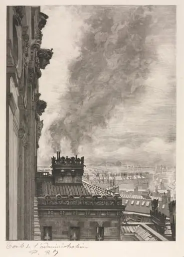 Rooftops of the Administration Building, by Charles Paul Renouard