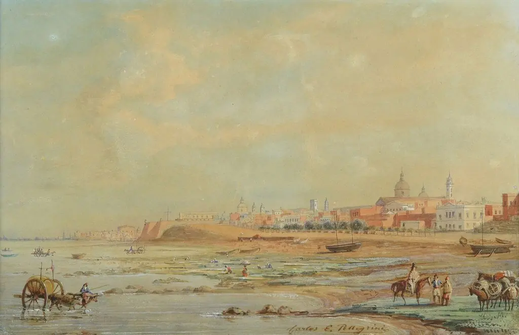 View of Buenos Aires, by Charles Pellegrini