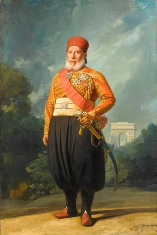 Portrait of Ibrahim Pasha of Egypt (1789–1848), by Charles-Philippe Larivière, oil, 1846