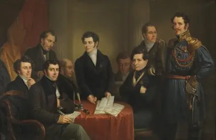 Le gouvernement provisoire de la Belgique en 1830, by Charles Picqué, 1830