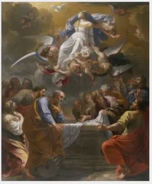 The Assumption of the Virgin, by Charles Poerson, oil, 1648