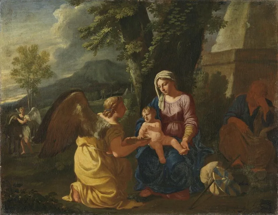 The Flight into Egypt, by Charles Poerson, unspecified, 1648