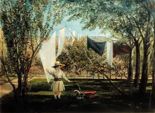 A Garden Scene, by Charles Robert Leslie, 1840