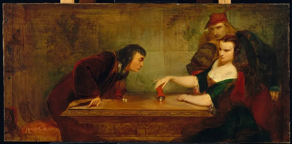 The Last Throw, by Charles Robert Leslie, oil, 1840