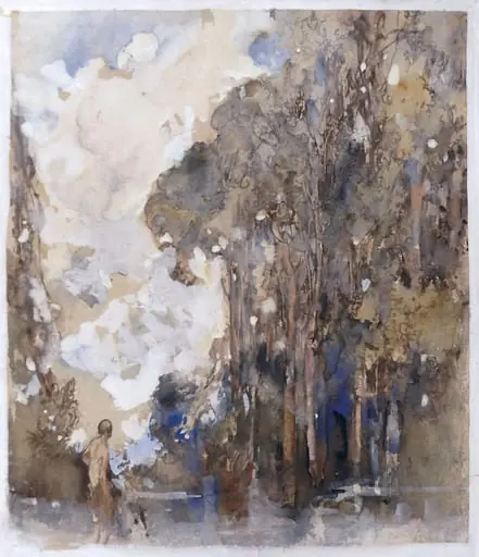 Figure in a Pool in a Wood, by Charles Robinson