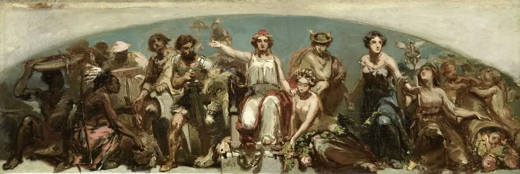 The Colonies Pay Tribute to the Dutch Maiden, by Charles Rochussen