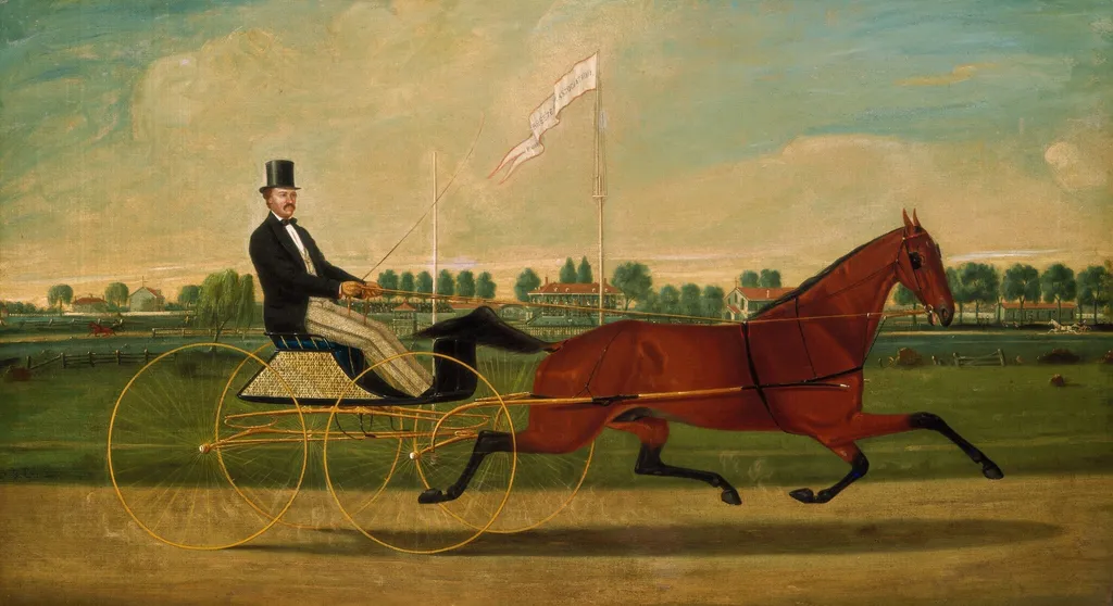 The Trotter, by Charles S. Humphreys, oil, 1860