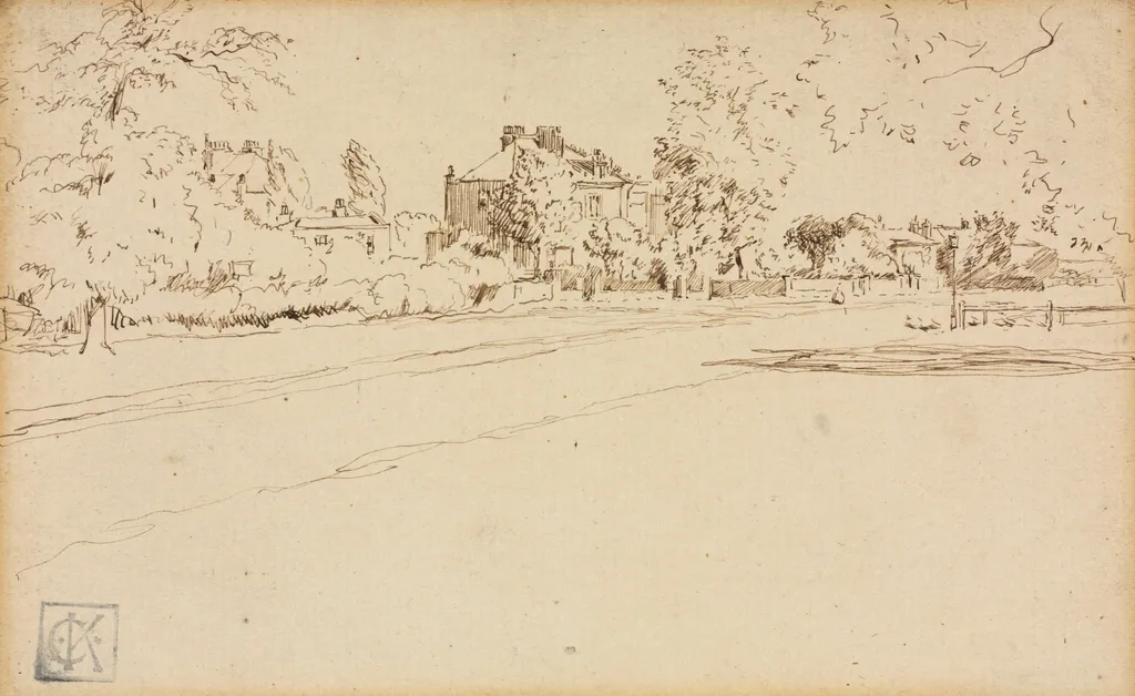 House in Hammersmith, by Charles Samuel Keene, 1866