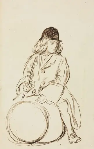 Portrait of Little Corbauld, by Charles Samuel Keene