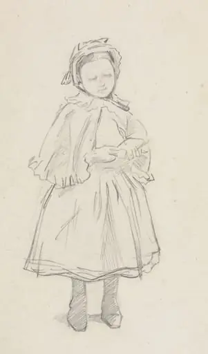 Study for a Little Girl, by Charles Samuel Keene
