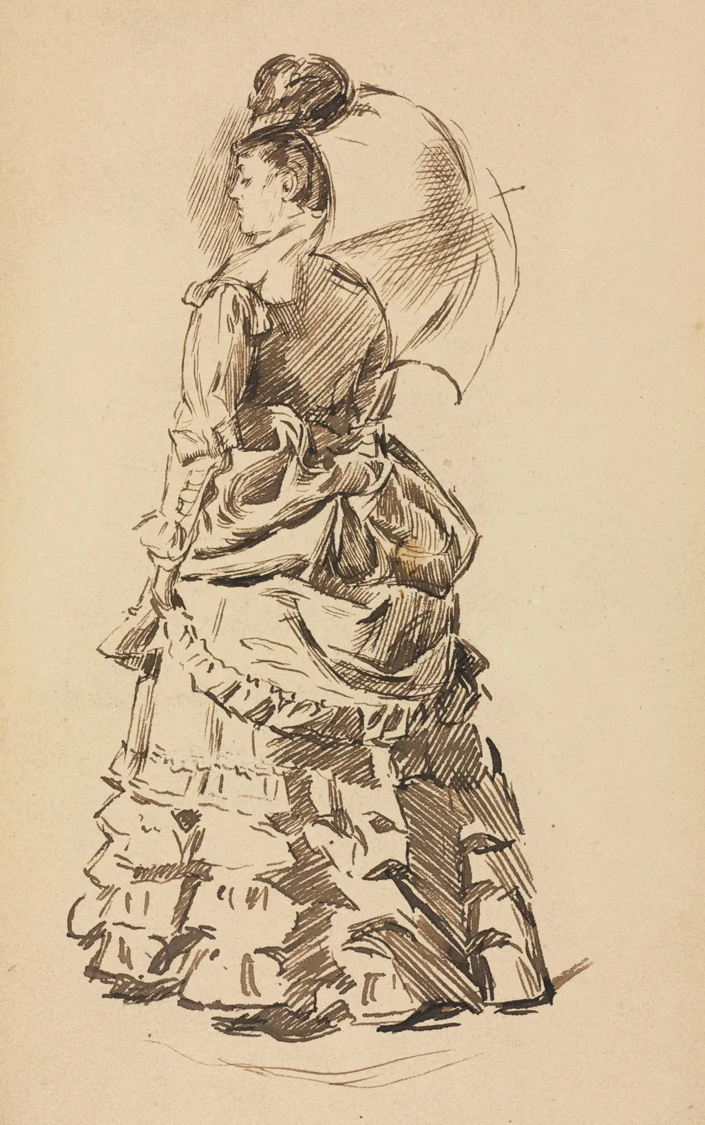Study for "Mind and Matter", by Charles Samuel Keene, 1879