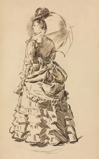 Study for "Mind and Matter", by Charles Samuel Keene