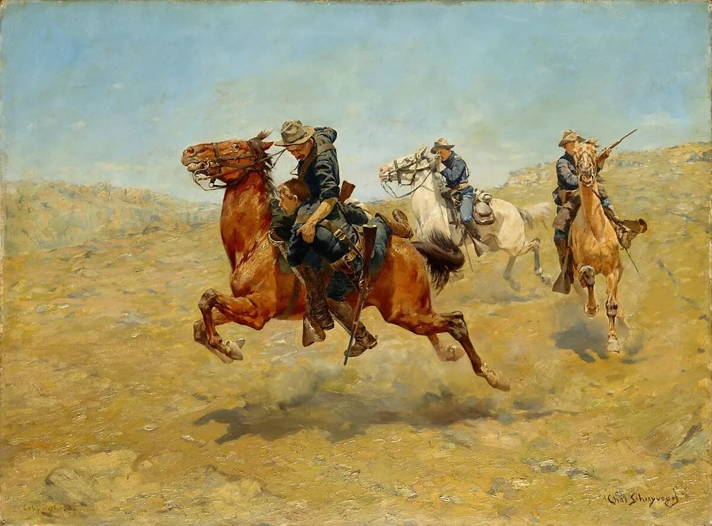 My Bunkie, by Charles Schreyvogel, oil, 1899