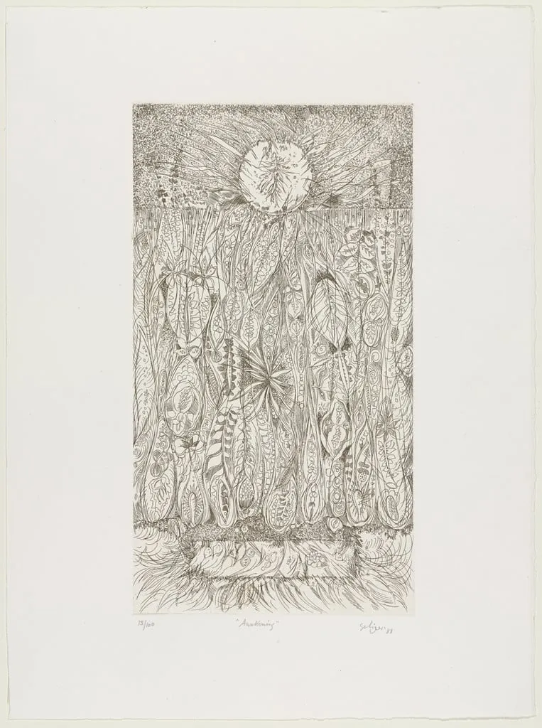 Untitled, by Charles Seliger, ink, 1988