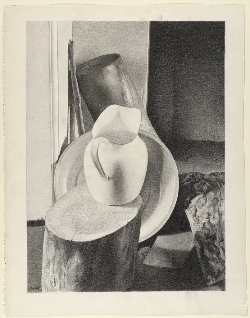 Untitled, by Charles Sheeler, crayon, 1933