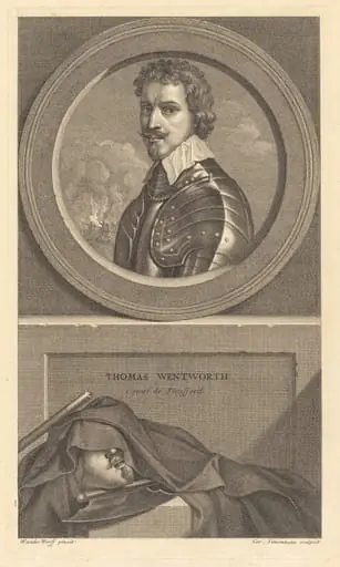 Thomas Wentworth, Earl of Strafford, by Charles Simonneau