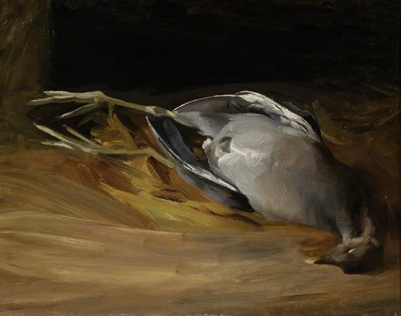 Study of a dead rail, by Charles Sims, unspecified, 1910