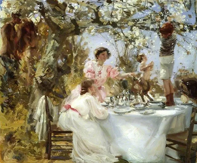 The little faun, by Charles Sims