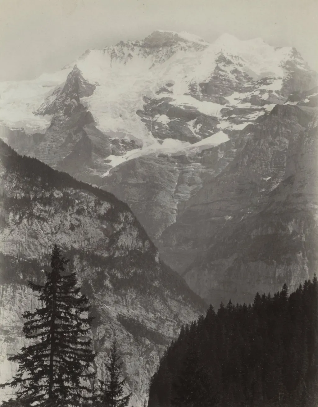 Jungfrau, View from Mürren, Switzerland, by Charles Soulier, 1864
