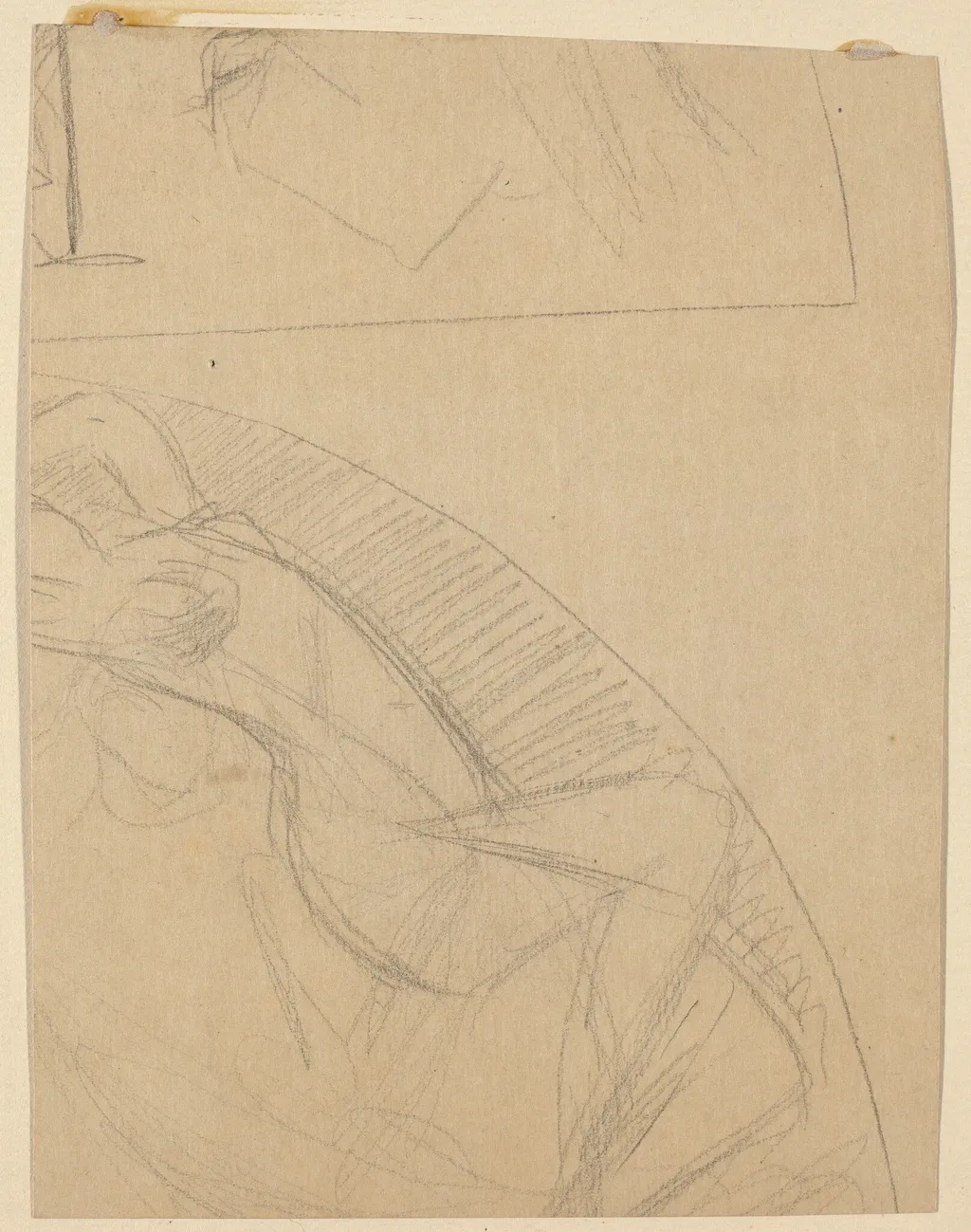 Figure Study, by Charles Sprague Pearce, graphite, 1894