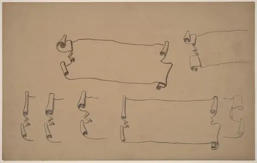 Sketches for a Scroll, by Charles Sprague Pearce