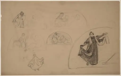 Studies for a Lunette, by Charles Sprague Pearce