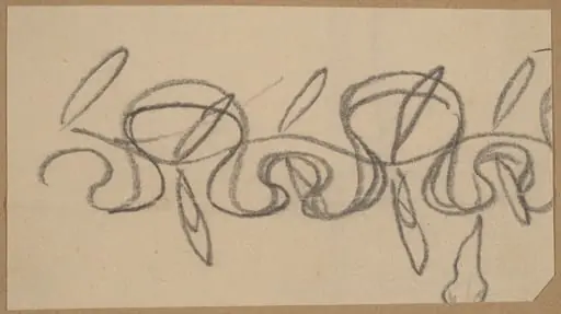 Study for a Border Design, by Charles Sprague Pearce