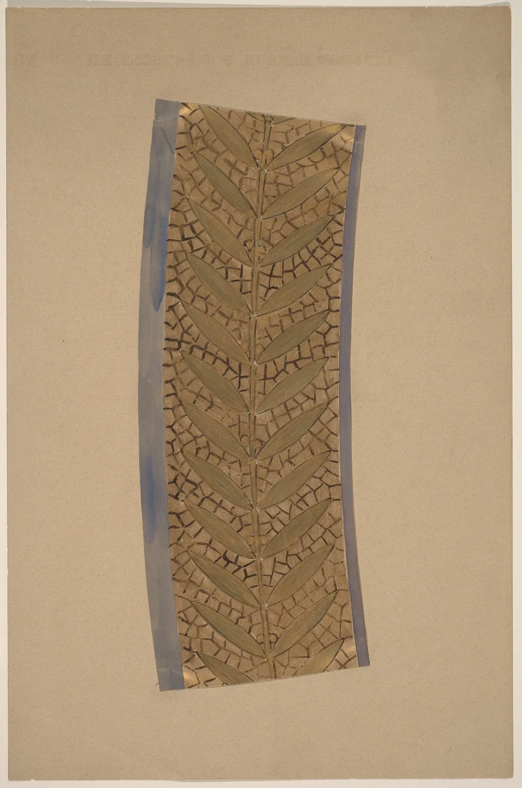 Study for a Border Design, by Charles Sprague Pearce, ink, 1894