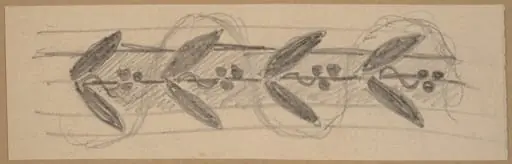 Study for a Border Design, by Charles Sprague Pearce