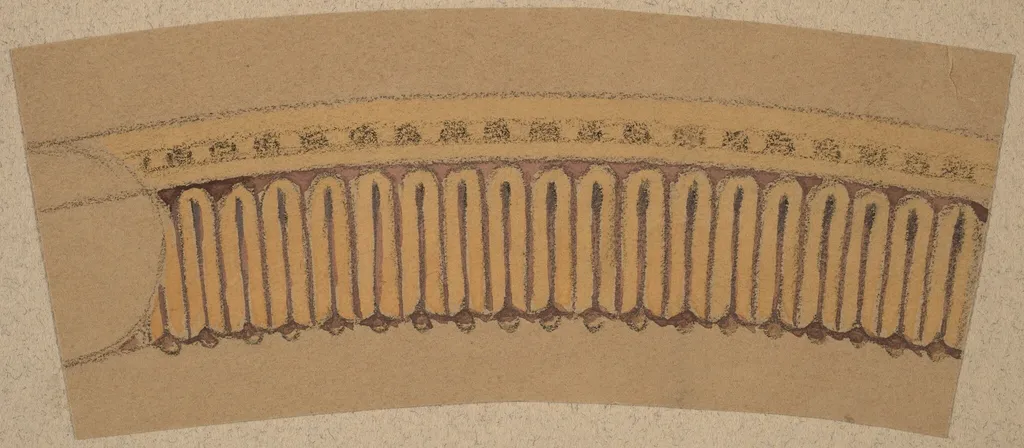 Study for a Border Design, by Charles Sprague Pearce, gouache, 1894