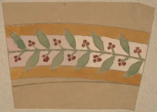Study for a Border Design, by Charles Sprague Pearce