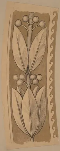 Study for a Border Design, by Charles Sprague Pearce