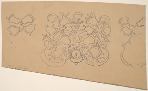 Study for a Border Design [verso], by Charles Sprague Pearce