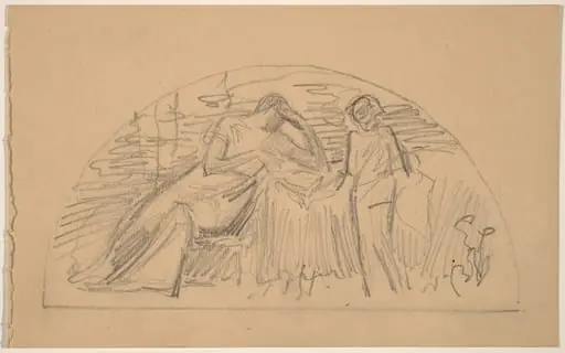 Study for a Lunette, by Charles Sprague Pearce