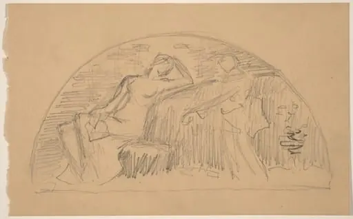Study for a Lunette, by Charles Sprague Pearce