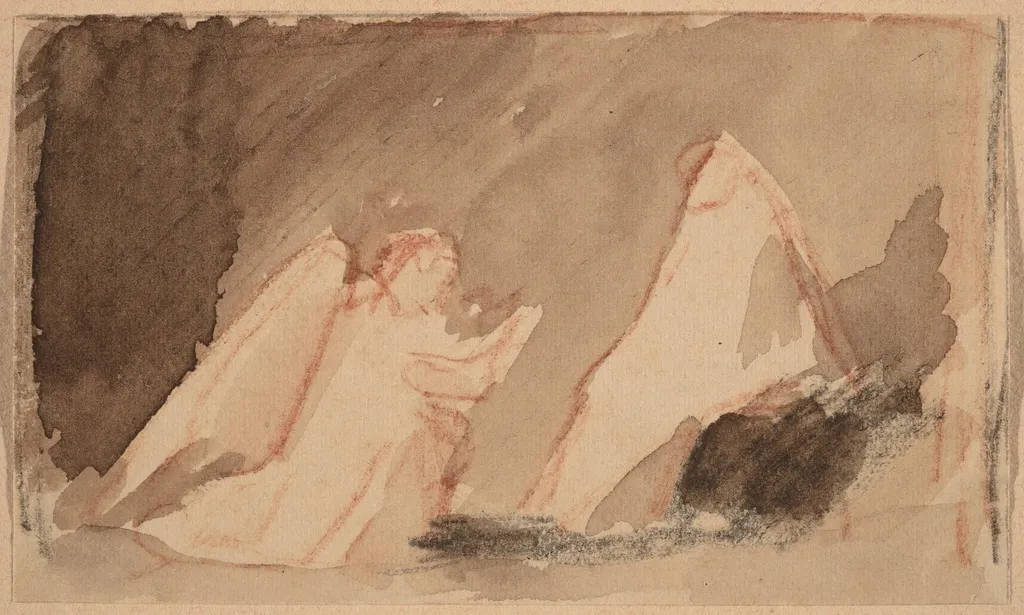 Study for a Panel, by Charles Sprague Pearce, watercolor, 1894