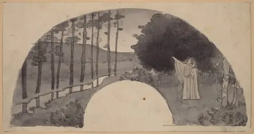 Study for an Archway, by Charles Sprague Pearce