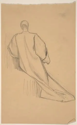 Study of a Figure from Behind, by Charles Sprague Pearce