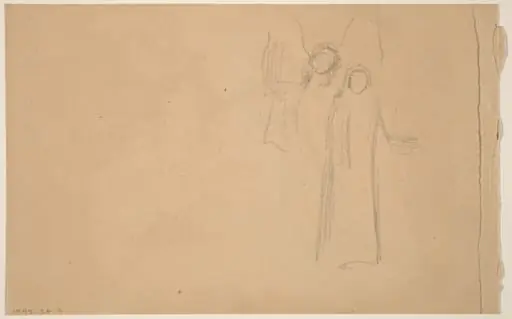 Study of Figures [verso], by Charles Sprague Pearce