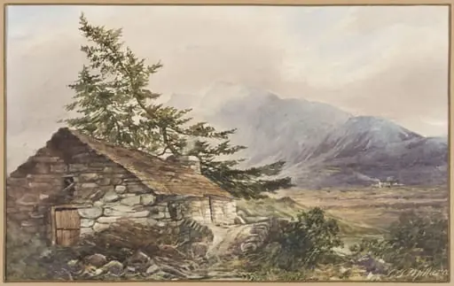 Cottage near Capel Curig, by Charles Stuart Millard