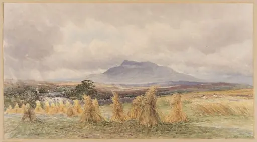 Moel Siabod, from Capel Garmon, by Charles Stuart Millard