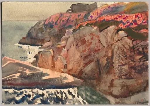 Cliffs, November, by Charles Sydney Hopkinson