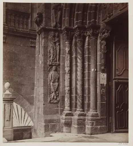 Cathedral, Santiago, Spain, detail of sculpture, doorway of South transept, by Charles Thurston Thompson