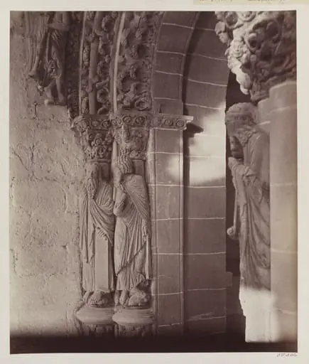 Cathedral, Santiago, Spain, Portico de la Gloria, Sculpture on the North wall, by Charles Thurston Thompson