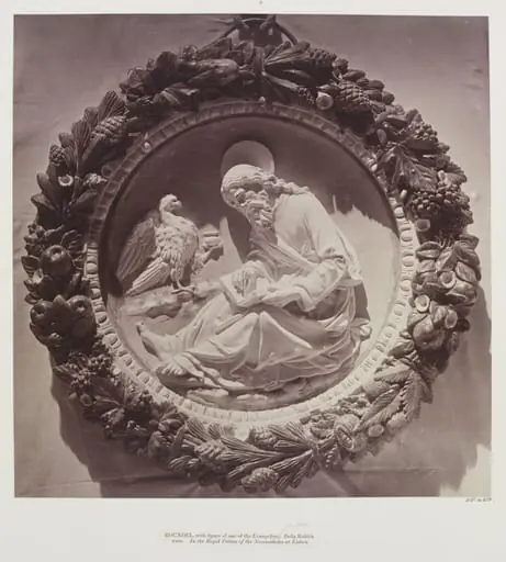 Roundel, St. John, by della Robbia, Palace of Necessidades, by Charles Thurston Thompson