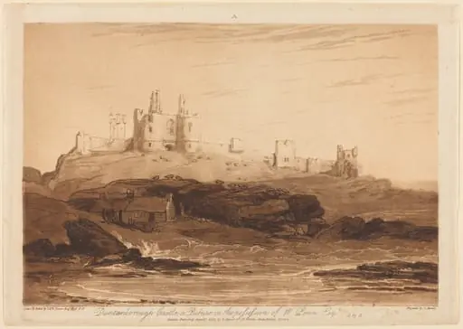 Dunstanborough Castle, by Charles Turner