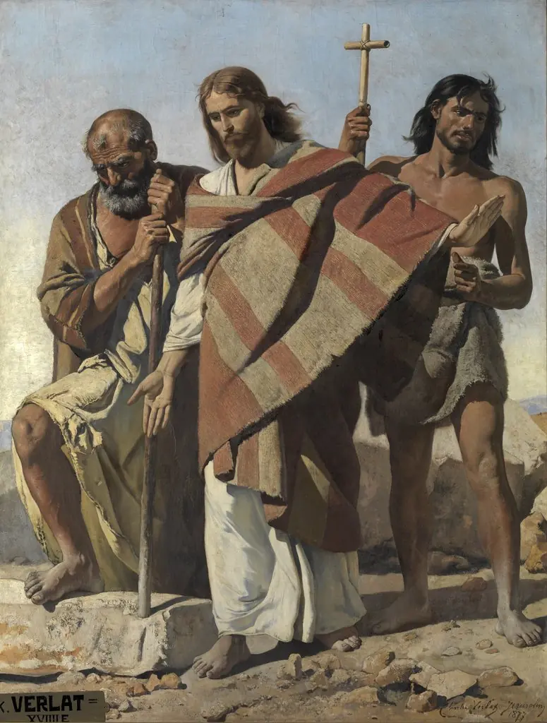 Jesus between Saint Peter and Saint John Baptist, by Charles Verlat