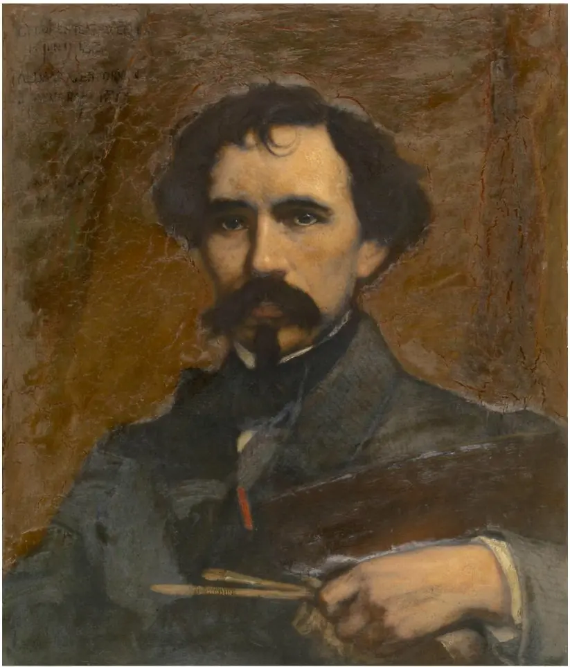 Portrait of the painter Joseph Lies, by Charles Verlat
