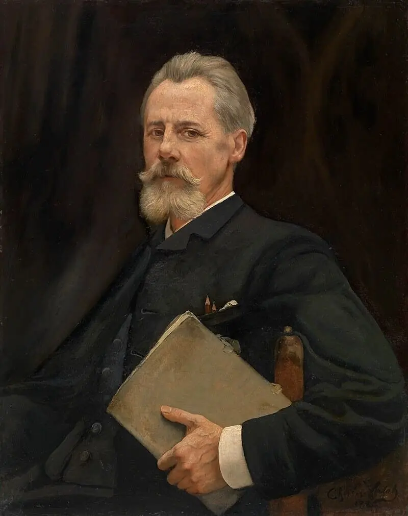 Portrait of the painter Louis Derickx, by Charles Verlat